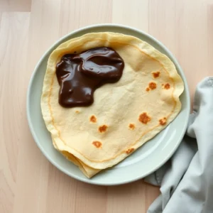 Crepe de froment au chocolat
