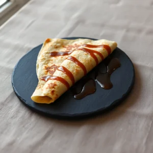 Crepe de froment au caramel au beurre sale