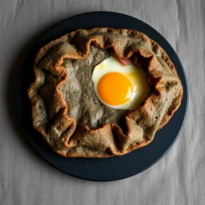 Galette complete : jambon, emmental et oeuf